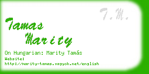 tamas marity business card